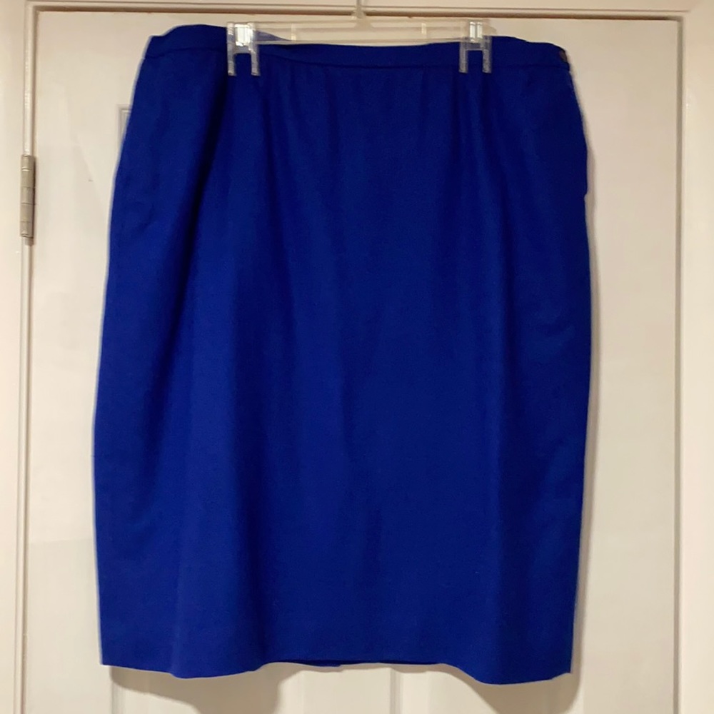 Pendleton Royal Blue Wool Skirt